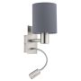 Eglo PASTERI 96479 Sienos lempa 1x40W/E27 + 1X3,5W/LED 380LM