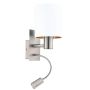 Eglo PASTERI 96484 Sienos lempa 1x40W/E27 + 1X3,5W/LED 380LM