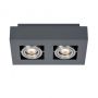 Italux CASEMIRO IT8002S2-BK/AL Lubų šviestuvas 2x50W/GU10