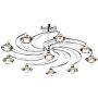 Dar Lighting LUTHER LUT2350 Stropo šviestuvas 10x40W/G9