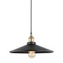 Italux VERDA MDM-3458/1L BK+GD Pakabinama lempa 1x40W/E27