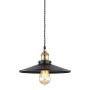 Italux VERDA MDM-3458/1M BK+GD Pakabinama lempa 1x40W/E27