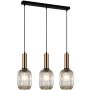 Italux ANTIOLA PND-5588-3M-BRO+AMB Pakabinama lempa 3x40W/E27 IP20