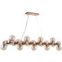Italux CABELLA PND-5252-A-25-GD-CGN Pakabinama lempa 25x28W/G9 IP20