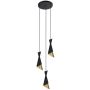 Italux MALIA PND-85949-3 BK+GD Pakabinama lempa 3x40W/E27 IP20