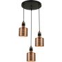 Italux RESTENZA PND-2439-3-COP Pakabinama lempa 3x40W/E27 IP20
