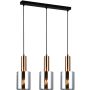 Italux SARDO PND-5581-3-BRO+SG Pakabinama lempa 3x40W/E27 IP20
