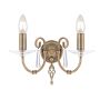 Elstead Lighting AEGEAN AG2-AGED-BRASS Sienos lempa 2x60W/E14