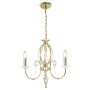 Elstead Lighting AEGEAN AG3-POL-BRASS Švieslentė 3x60W/E14