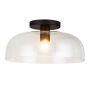 Elstead Lighting Sylvia ALM-SYLVIA-SF-BK-CL Stropo šviestuvas 1x60W/E27 IP20