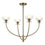 Elstead Lighting Sylvia ALM-SYLVIA4-BG-CL Švieslentė 4x40W/E14 IP20