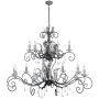 Elstead Lighting AMARILLI AML15-BLK-SILVER Švieslentė 15x60W/E14