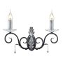 Elstead Lighting AMARILLI AML2-BLK-SILVER Sienos lempa 2x60W/E14