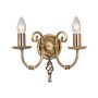 Elstead Lighting ARTISAN ART2-AGD-BRASS Sienos lempa 2x60W/E14