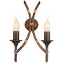 Elstead Lighting BAMBOO BB2-B-BRZ-PATINA Sienos lempa 2x60W/E14