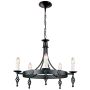 Elstead Lighting BELFRY BY5-BLACK Švieslentė 5x60W/E14