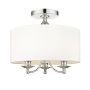Cosmolight ABU DHABI C03466CH-WH Stropo šviestuvas 3x40W/E14