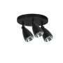 Light Prestige Campana LP-3103/3C BK Taškinis šviestuvas 3x8W/GU10 IP20