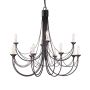 Elstead Lighting CARISBROOKE CB12-BLACK Švieslentė 12x60W/E14