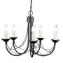 Elstead Lighting CARISBROOKE CB5-BLACK Švieslentė 5x60W/E14
