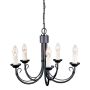 Elstead Lighting CHARTWELL CH5-BLACK Švieslentė 5x60W/E14