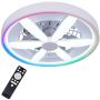 Polux MALAWI 343222 Ventiliatorius 3000K-4000K-6500K +- RGB MAGIC 5300lm ip20