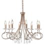 Elstead Lighting CHRISTINA CRT8-SILVER-GOLD Švieslentė 8x60W/E14