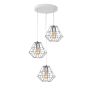 TK Lighting DIAMOND SILVER 4277 Pakabinama lempa 3x60W/E27