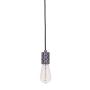 Italux MILLENIA DS-M-010-03 MATT BLACK Pakabinama lempa 1x60W/E27 IP20