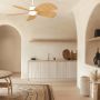 Zambelis CEILING FAN 25328 Ventiliatorius 15W/led 3000K - 4000K - 6500K 1500lm IP20