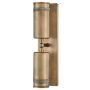 Hinkley Pratt HK-PRATT-2LT-SPOT-HB Sienos lempa 2x8W/GU10 3000K 560lm ip44