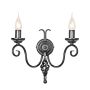 Elstead Lighting HARLECH HR2A-BLACK Sienos lempa 2x60W/E14