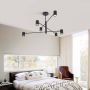 Light Prestige Snow LP-731/6P BK Stropo šviestuvas 6x50W/GU10 IP20