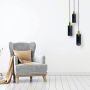 Light Prestige Tirana LP-945/3P BK Pakabinama lempa 3x60W/E27 IP20