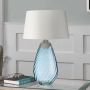 Elstead Lighting LENA LARGE LENA-TL-L-BLUE-OWSS Stalo lempa 1X7W/GU10+1x60W/E27