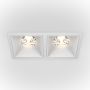 Maytoni ALFA LED DL043-02-15W3K-D-SQ-W Įmontuojamas apšvietimas 2x30W/LED 3000K 2250LM IP20