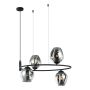 Italux ROXANE MDM-4046-4 BK+SG Pakabinama lempa 4x40W/E27 IP20