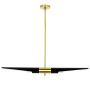 King Home APOLLO MD21419-2M.BLACK.GD Pakabinama lempa 2x40W/E27 IP20