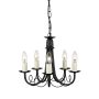 Elstead Lighting MINSTER MN5-BLACK Švieslentė 5x60W/E14