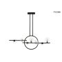King Home ALURE LINE TWIN MSE010100346 Stropo šviestuvas 7x5W|16W/G9 3000K 1280LM IP20