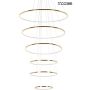 King Home RING SLIM MSE1501100164 Pakabinama lempa 130W/LED 3000K 10400lm