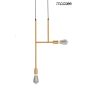 King Home RIVA MSE010100395 Pakabinama lempa 2x40W/E27 IP20
