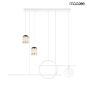 King Home STARS MSE010100343 Pakabinama lempa 1x46W/LED 3000K 3680LM IP20