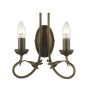 Elstead Lighting OLIVIA OV2-BLK-GOLD Sienos lempa 2x60W/E14