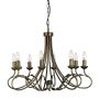 Elstead Lighting OLIVIA OV8-BLK-GOLD Švieslentė 8x60W/E14