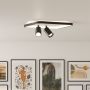 Light Prestige Parma LP-0612/2C Square BK Taškinis šviestuvas 2x50W/GU10 3000K|4000K|6000K IP20