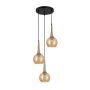 Italux Favera PND-42361-3A-BRO-AMB Pakabinama lempa 3x40W/E27 IP20