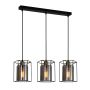 Italux KALULA PND-78901-3-BK+SG Pakabinama lempa 3x40W/E27 IP20