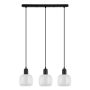 Italux LAMEZIA PND-67594-3-BK+CL Pakabinama lempa 3x40W/E27 IP20