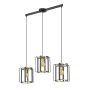 Italux PRIMERO PND-44003-3-BK-GD Pakabinama lempa 3x60W/E27 IP20